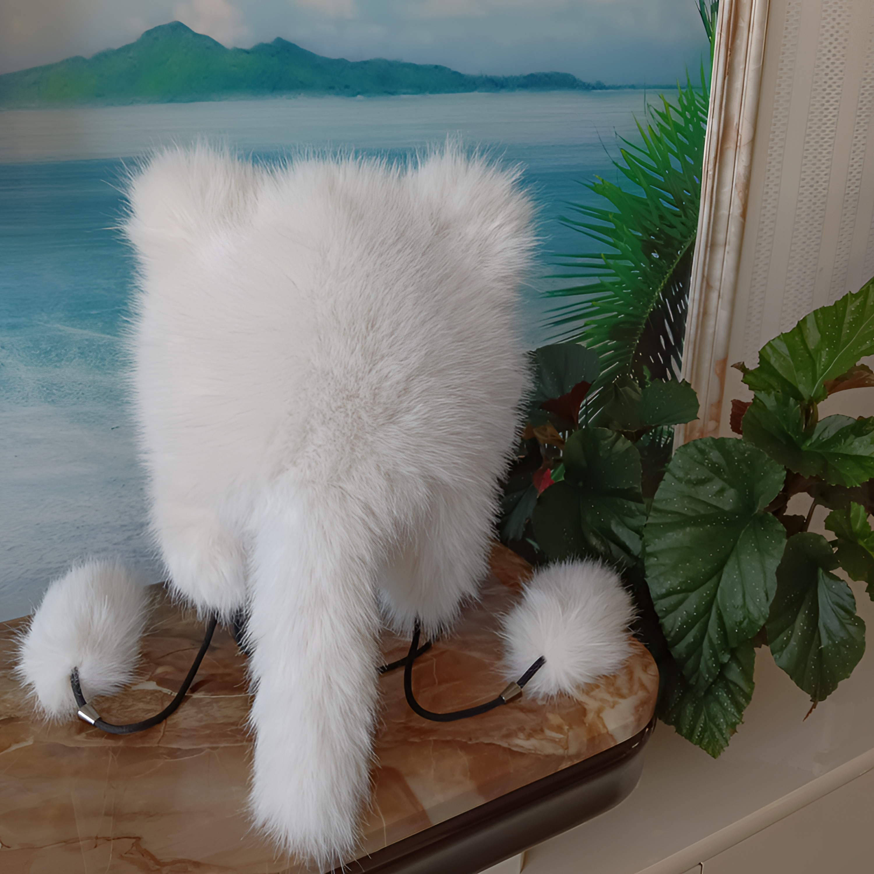 冬款出游小浣熊保暖护耳帽，加绒加厚防寒保暖，滑雪必备男女同款。