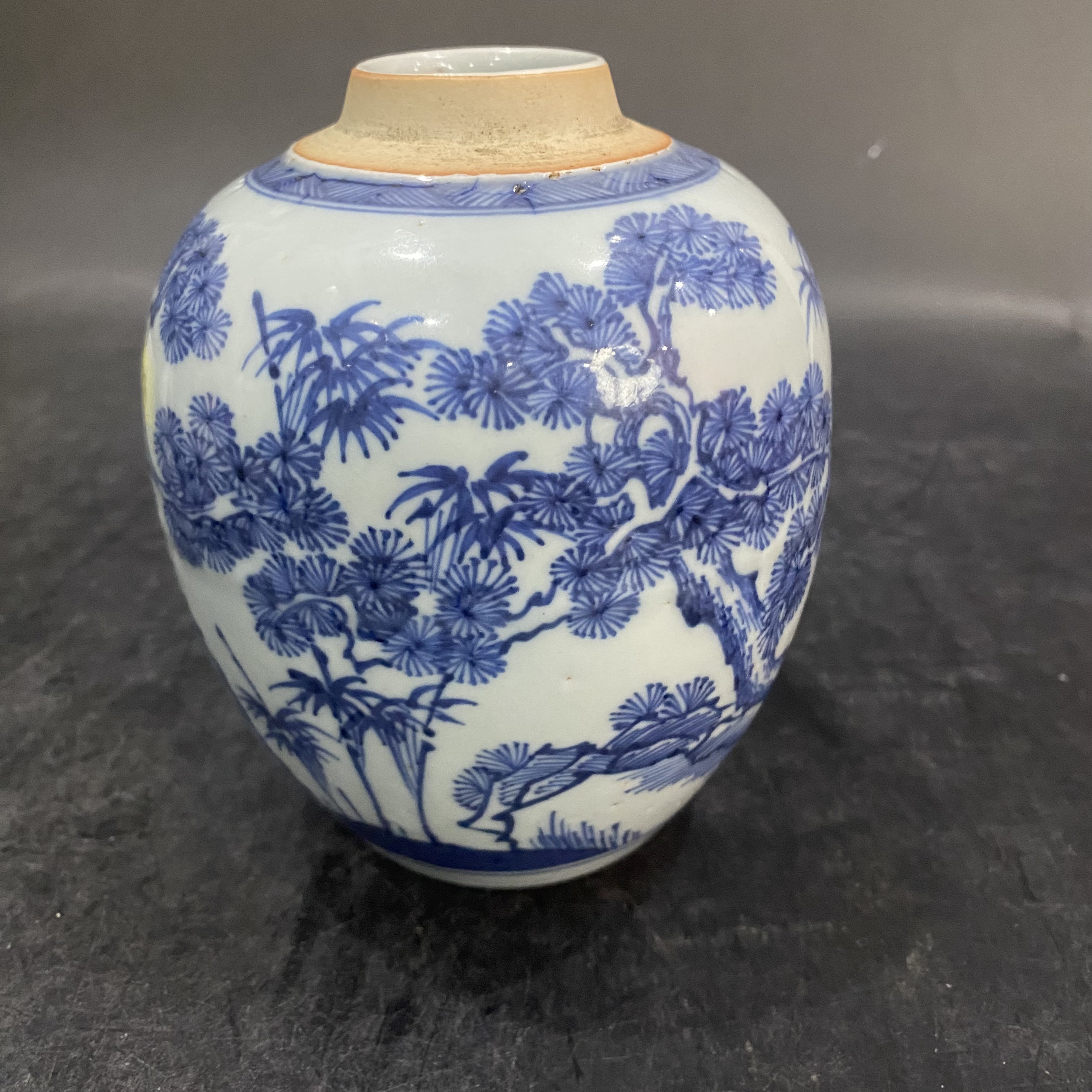 2525 青花花卉罐