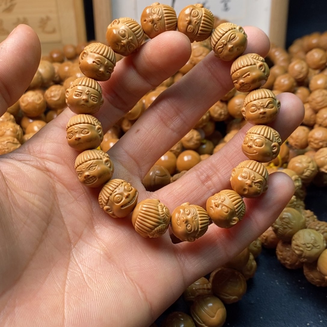 猴头核桃手串新款哪吒