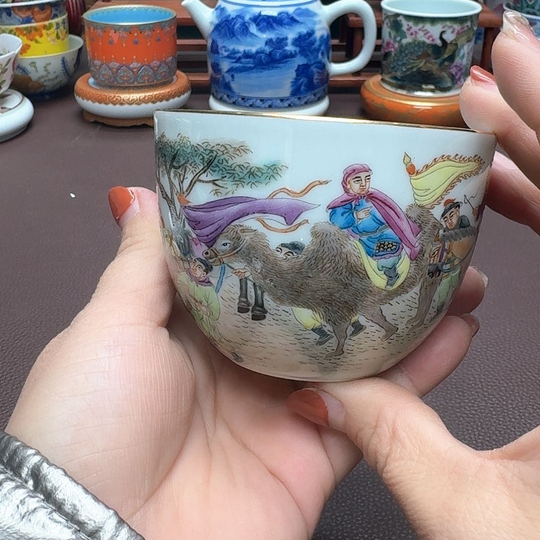 瓷片景德镇仿古手工制作精品展示