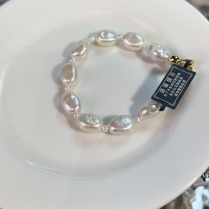 未镶嵌淡水珍珠耳饰小****时