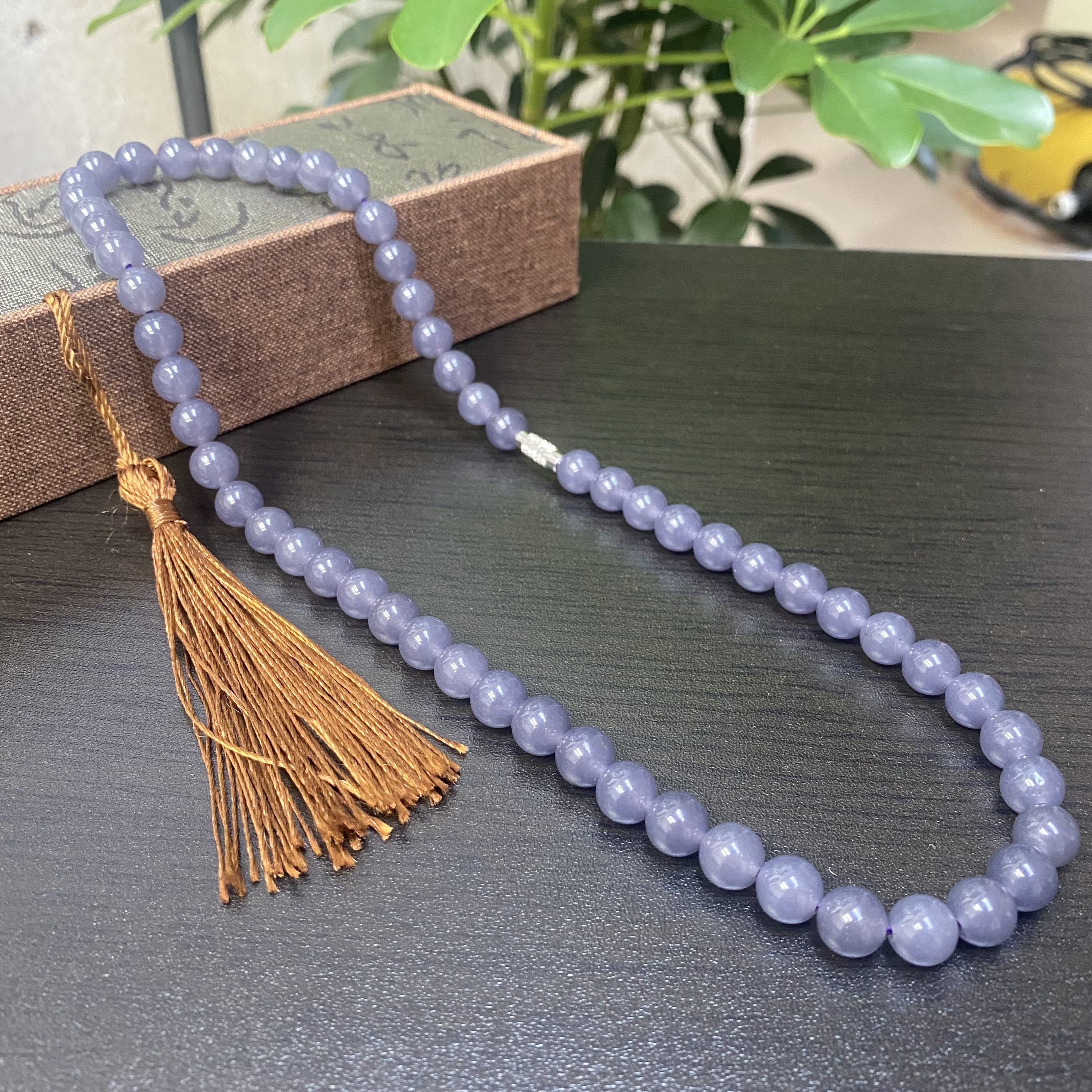 A808烟紫国风8mm妈妈精品项链