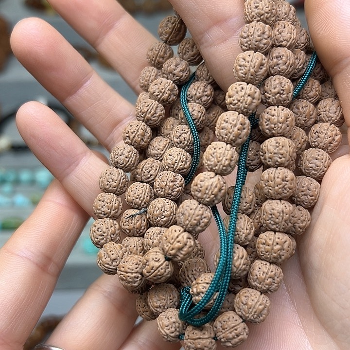 金刚菩提吊坠嘎***斯8.7m m盘龙王长串