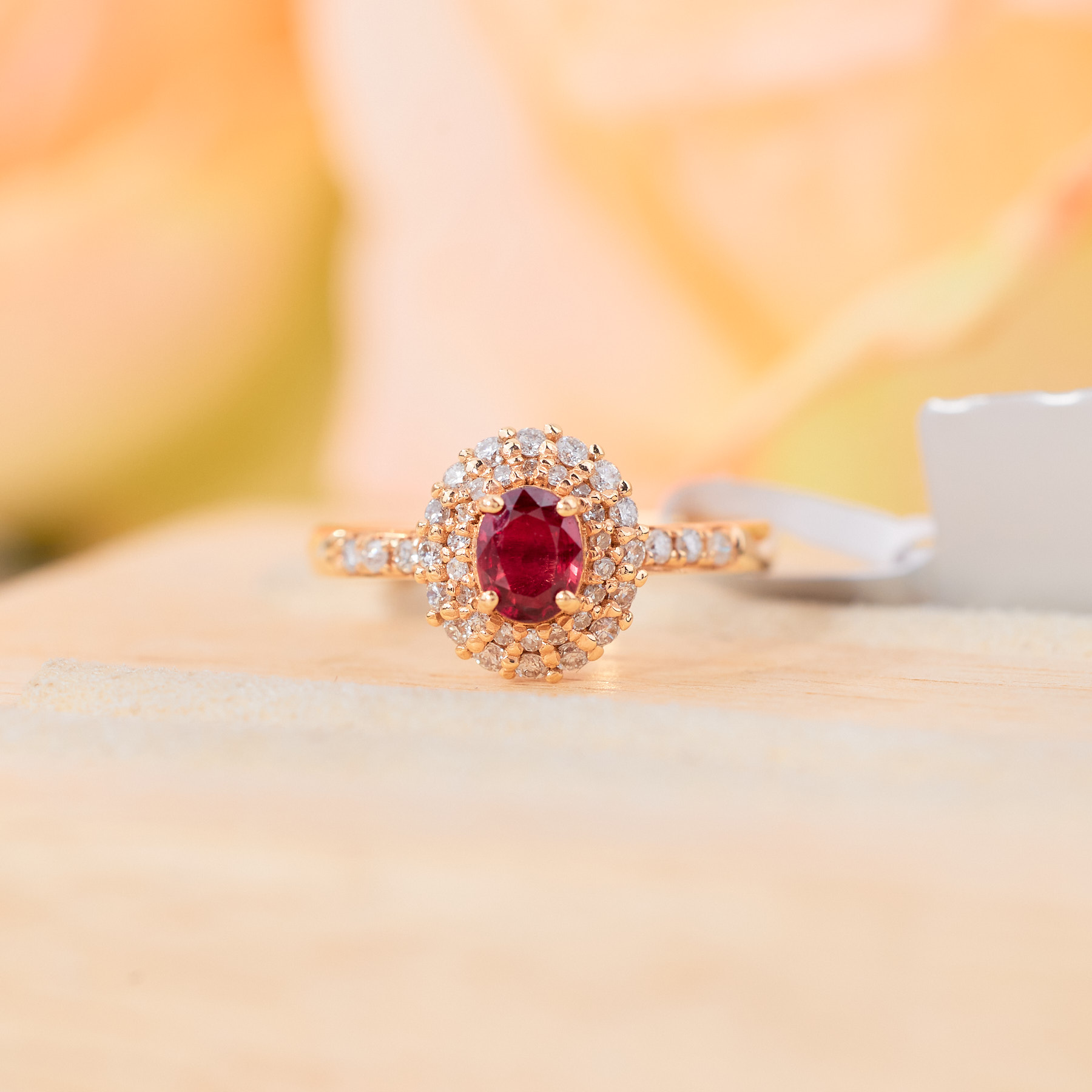 【歪歪】把袂*红宝石戒指*18K金镶嵌U3555