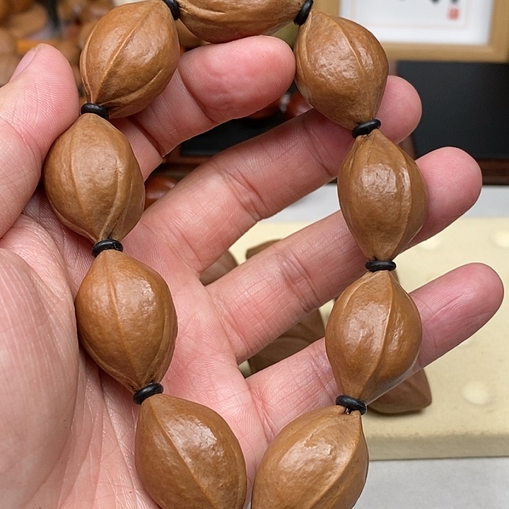 橄榄核手串19×30放漏