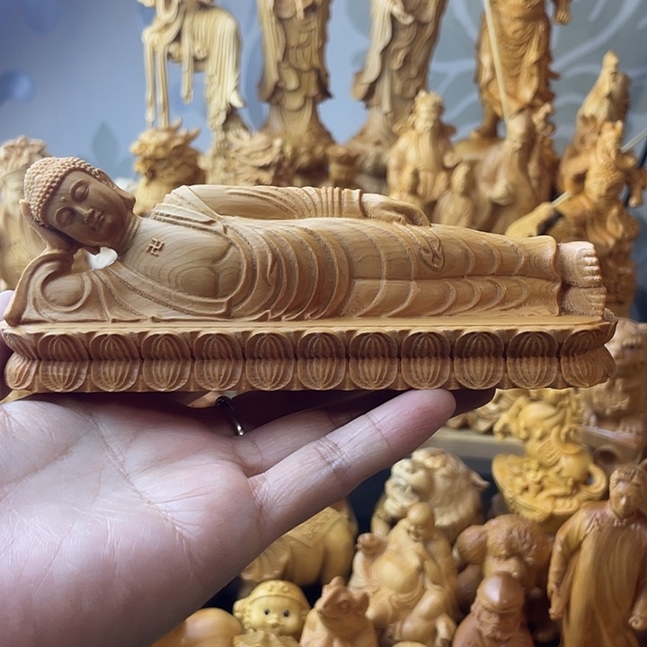 柏木（崖柏）卧佛长14.5公分