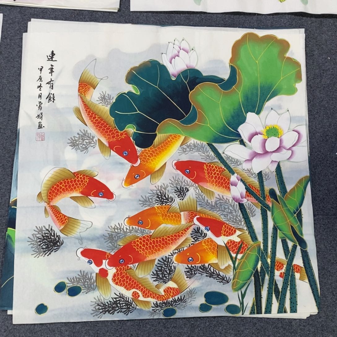 国画尺寸68✖️68四尺斗方纯手绘