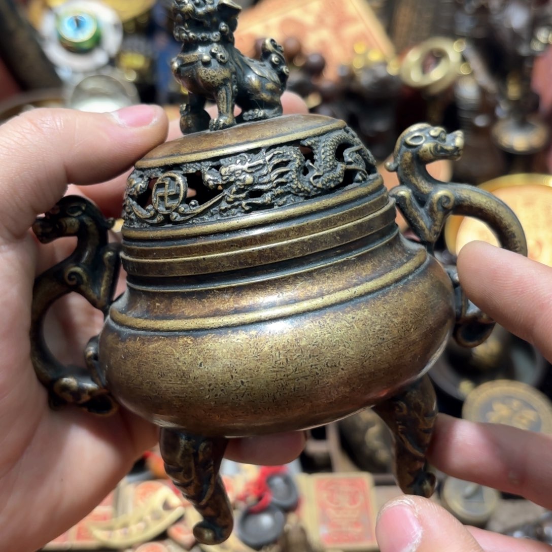 铜器摆件收收藏藏