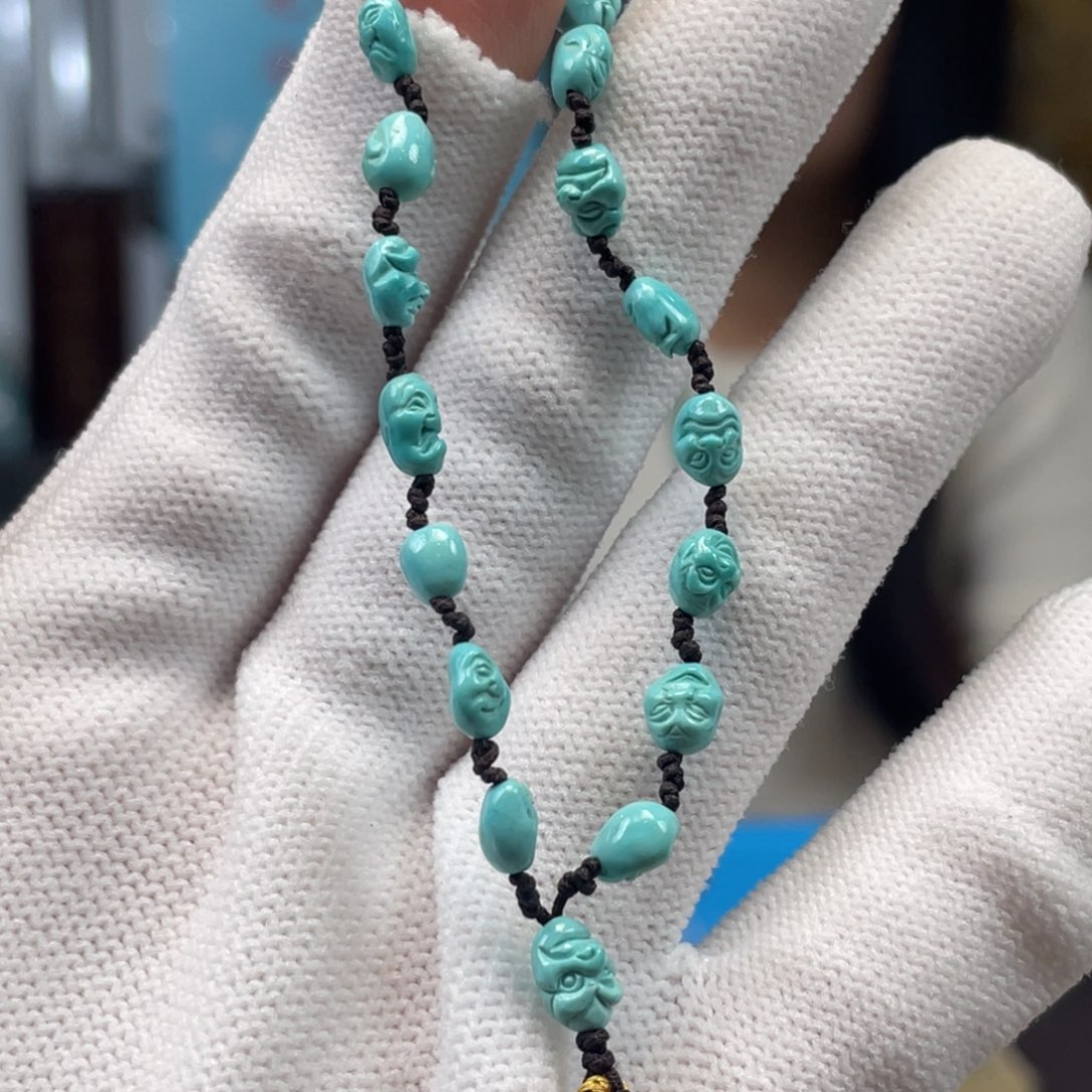 绿松石未镶嵌挂件