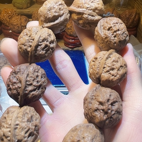 手串文玩核桃盘龙疙瘩包10粒带彩32