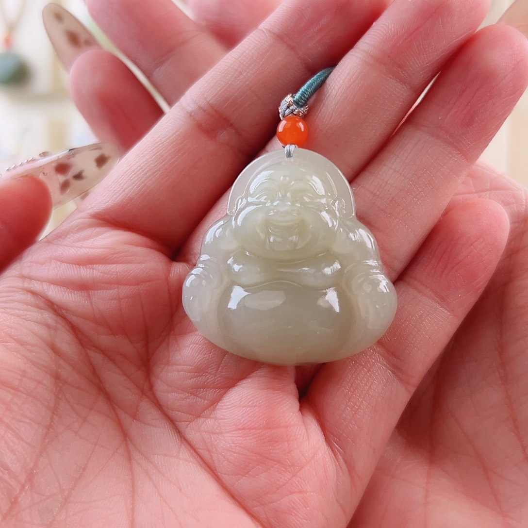 和田玉未镶嵌吊坠(赠链)叫****行