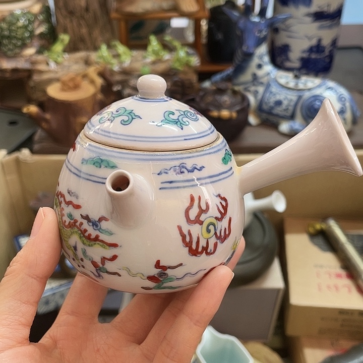 瓷中古工艺品摆件