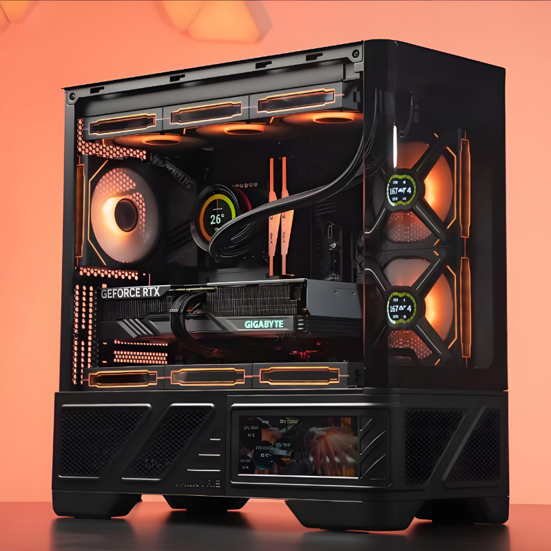 AMD锐龙7 9800X3D/RTX5070主机组装电脑黑神话悟空电竞设计台式