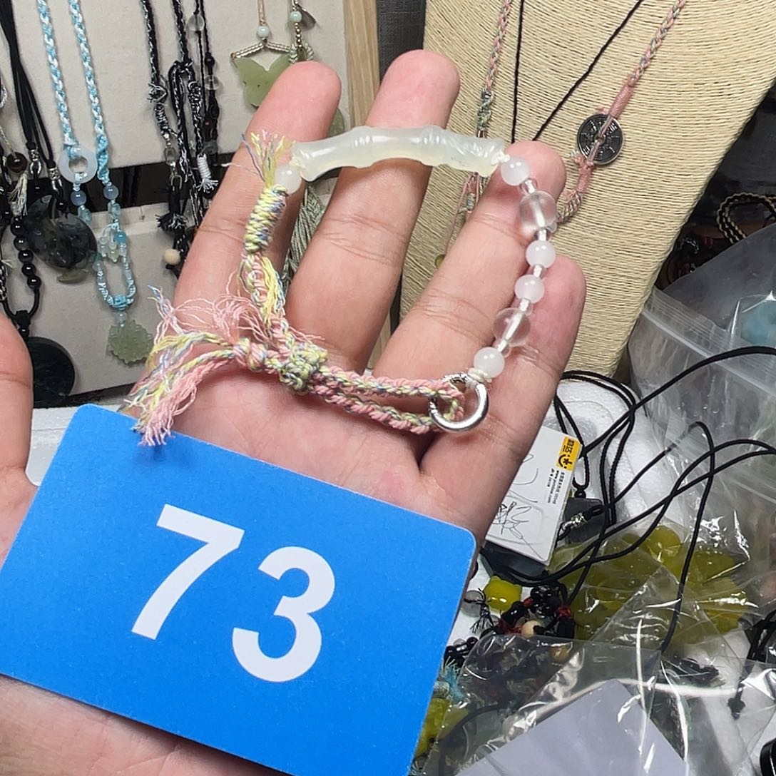 蛇纹石玉合金颈饰