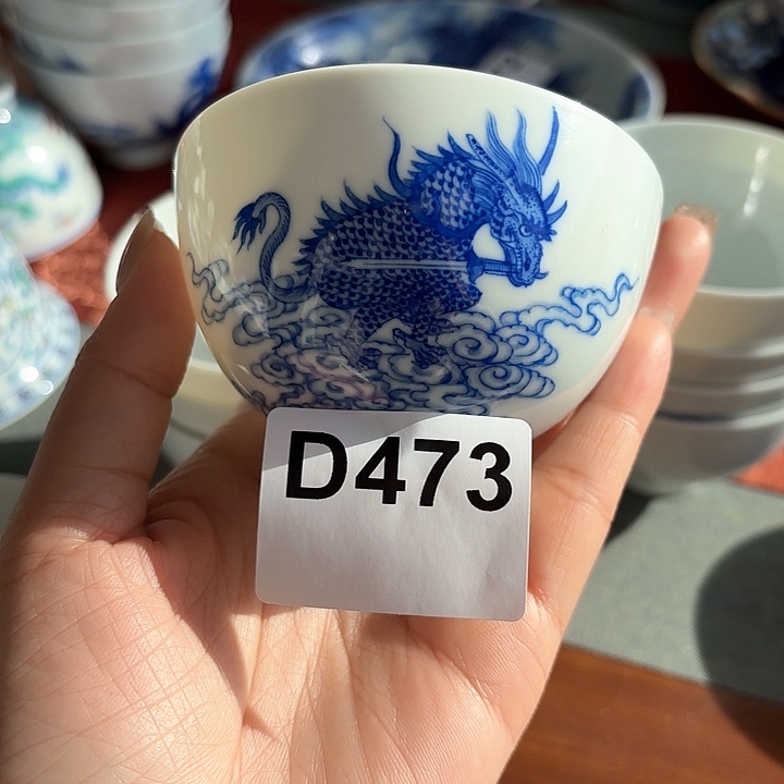 手工手绘茶具龙生九子473