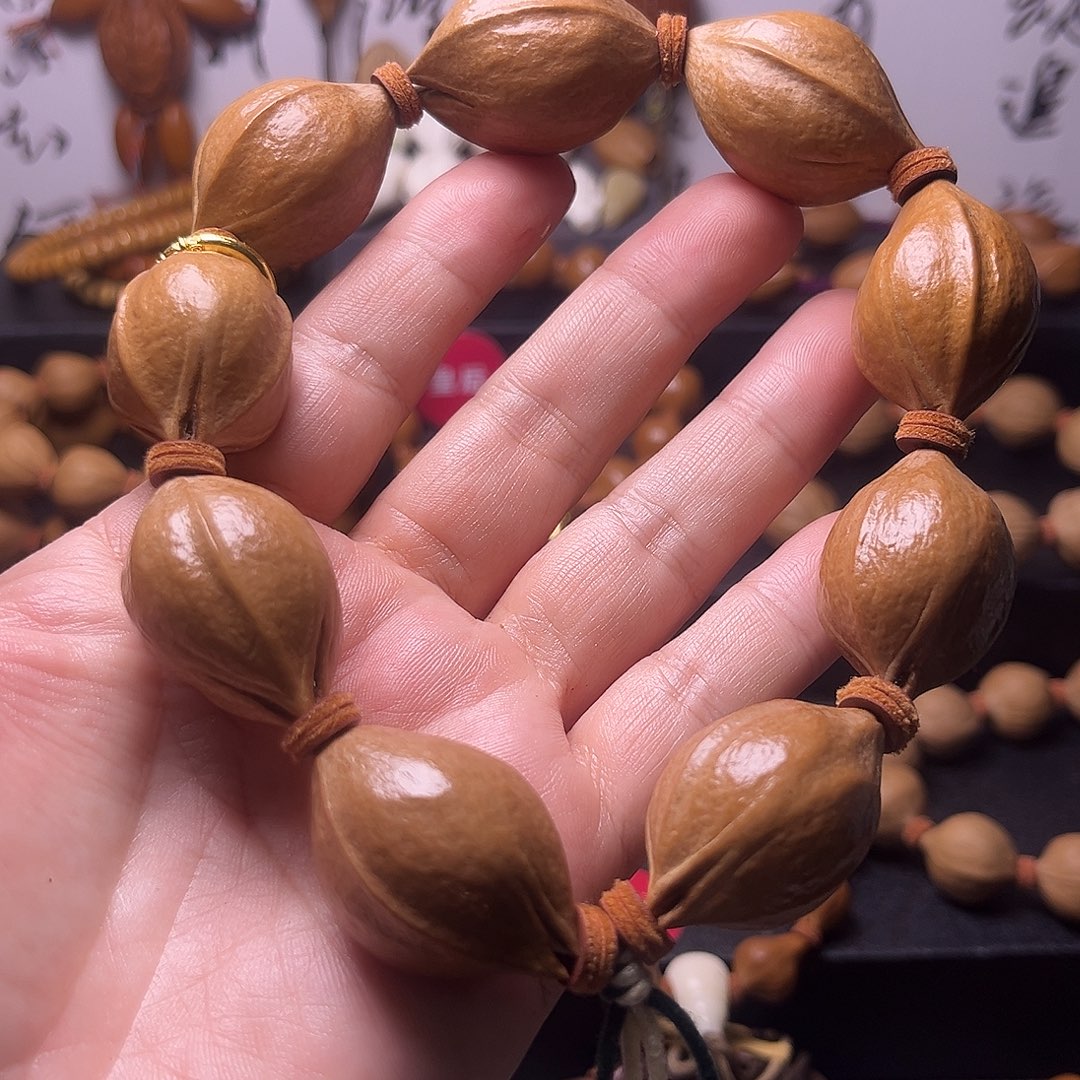 手串橄榄核开嘴黄胖核22.32