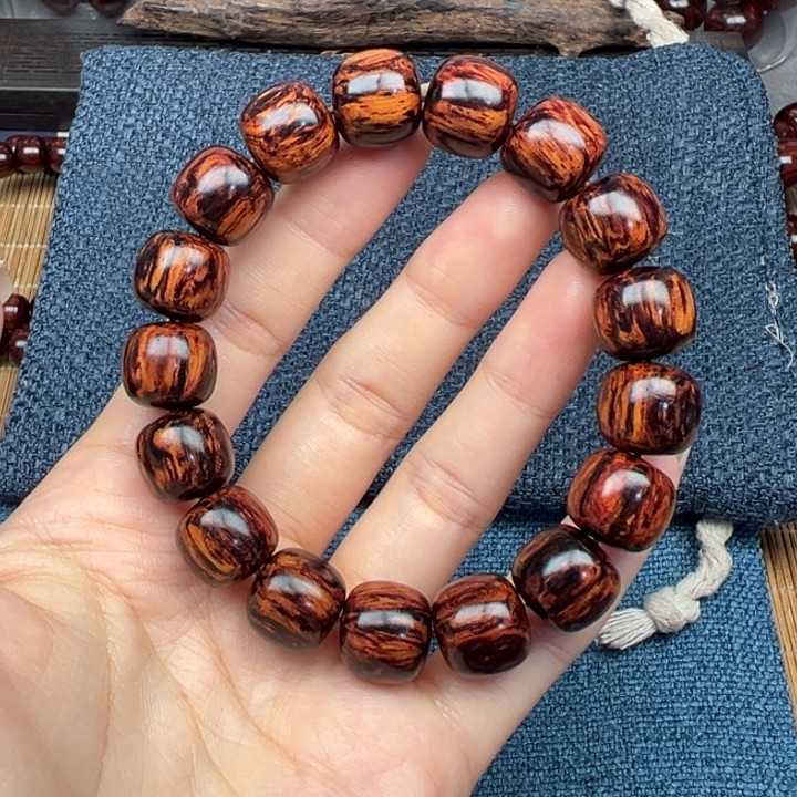 山***行木海南红降花梨公/至尊树心油/爆满妖纹/1213老型