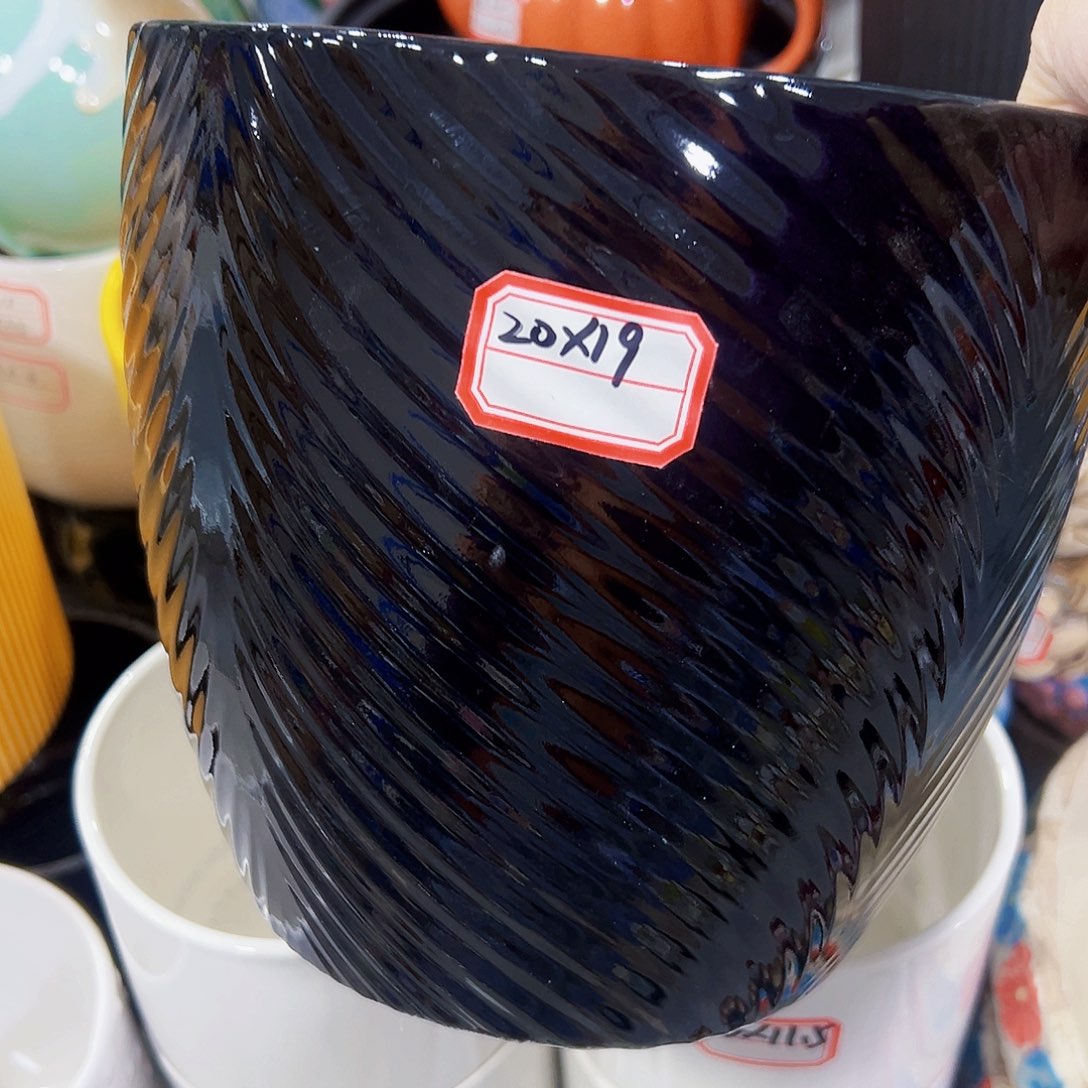 有孔外贸尾单陶瓷花盆凑单10米包邮