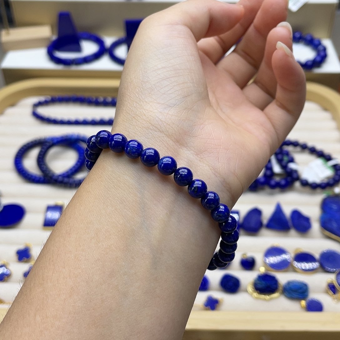 未镶嵌青金石手链6+