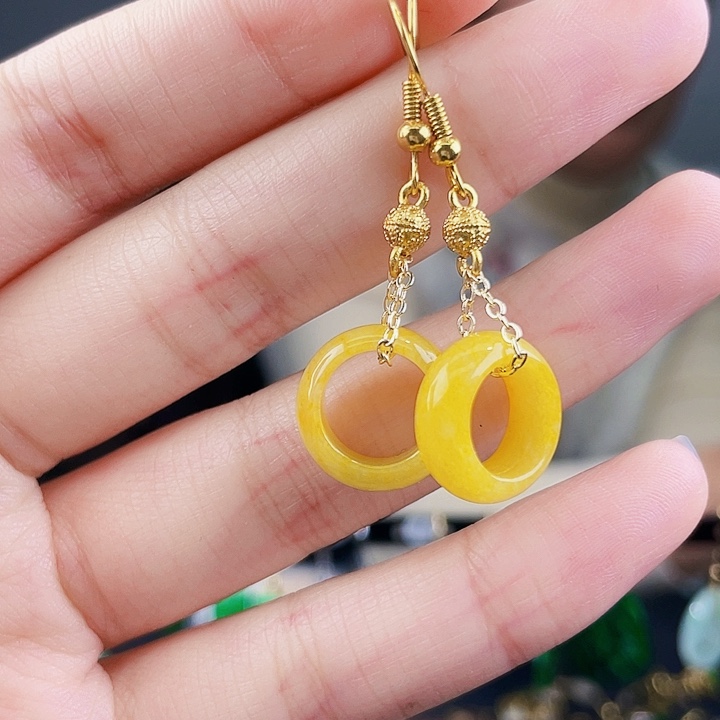 翡翠耳饰未镶嵌饰品