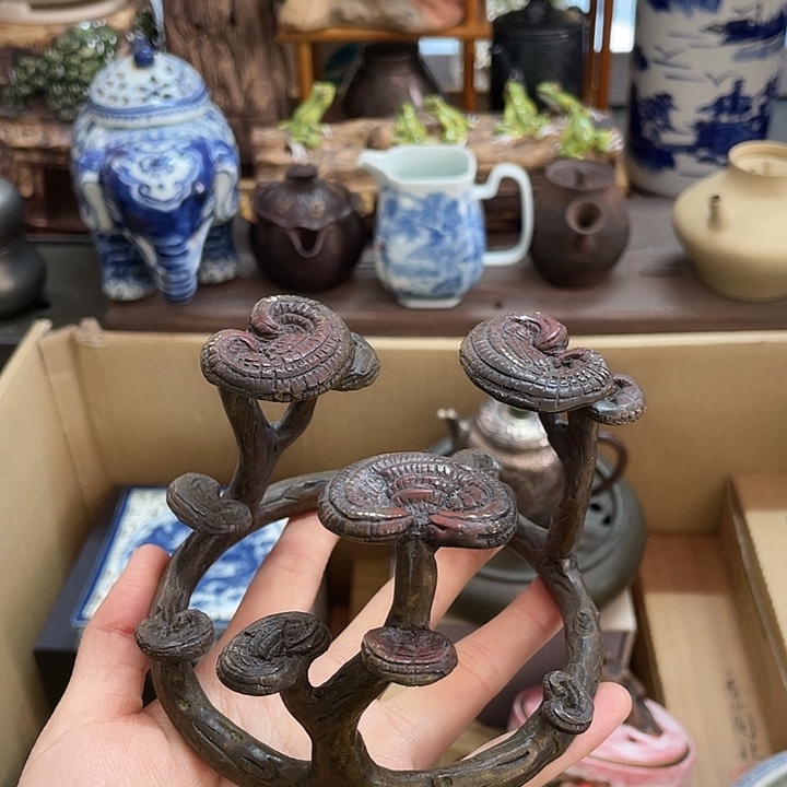 铜中古工艺品摆件