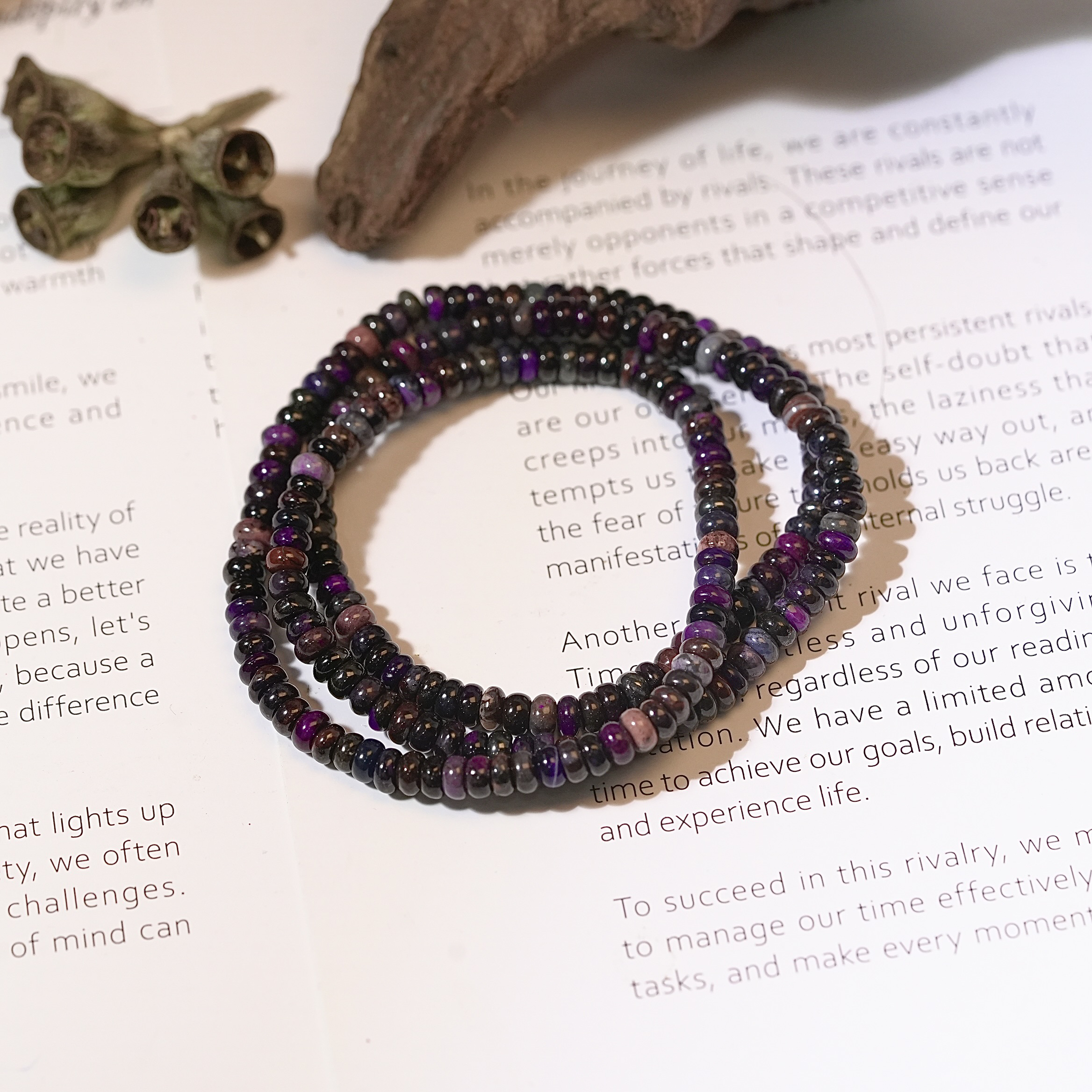 舒俱来2415算盘珠三圈手串