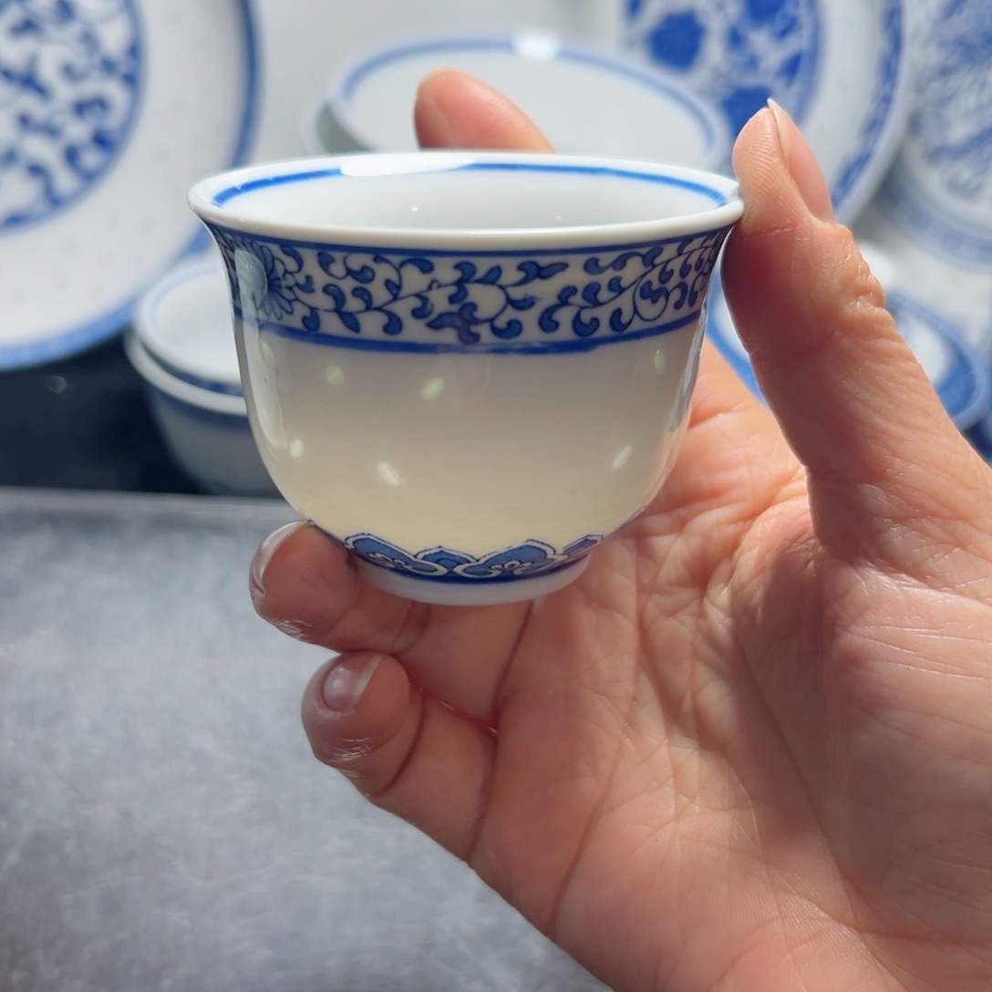 碗80毫升山清水秀小茶杯