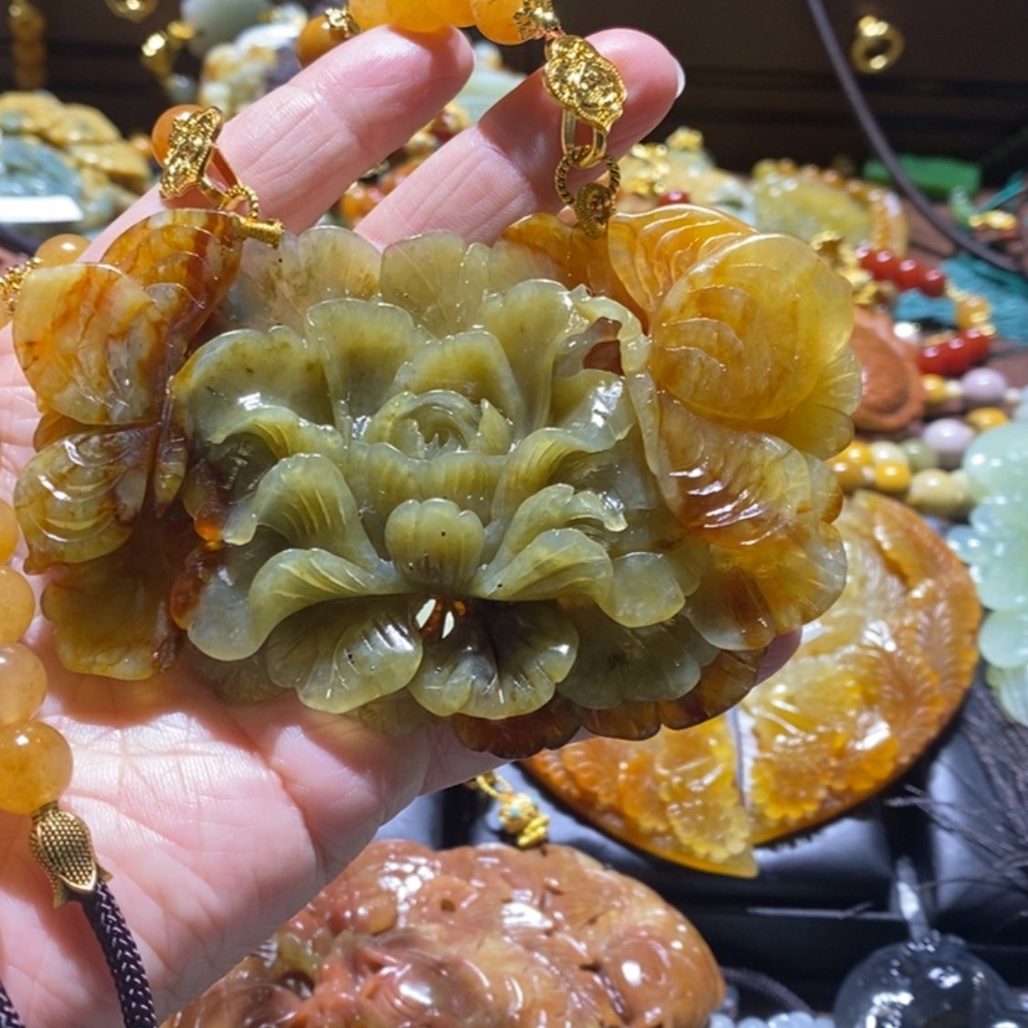 【闪购商品】岫玉毛衣链未镶嵌