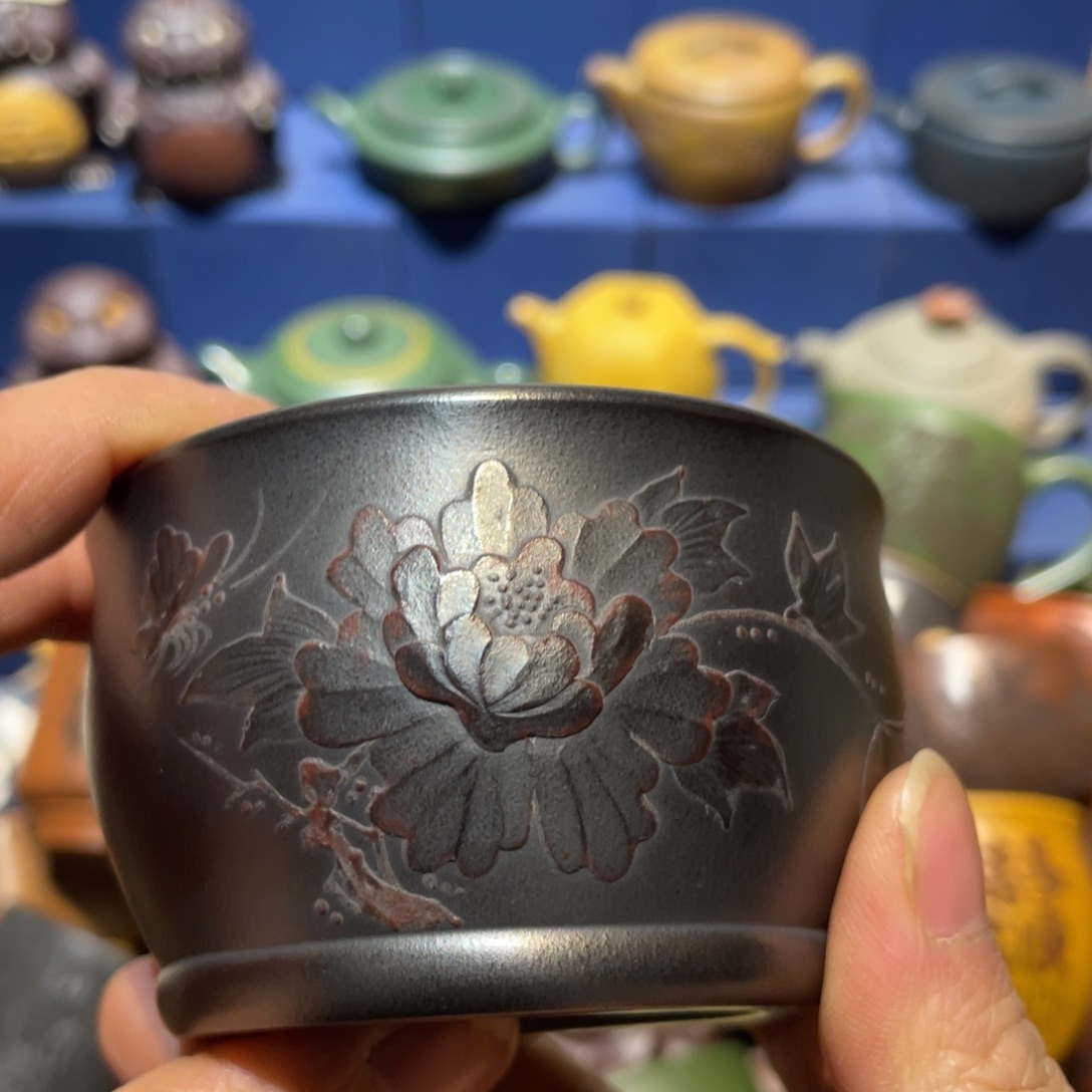 原矿紫砂手工主人杯