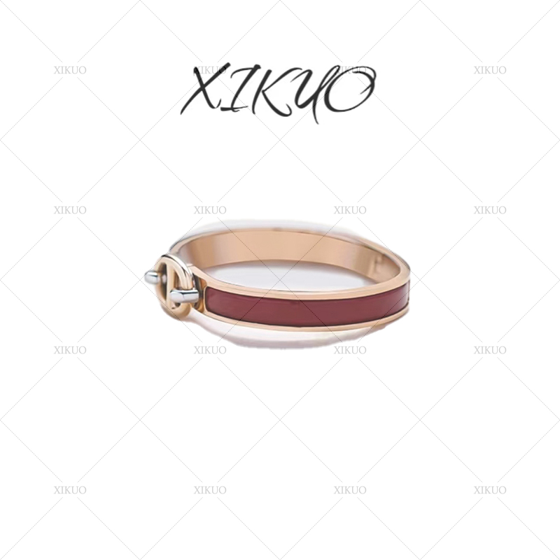XIKUO/喜阔-LN经典时尚酒红色猪猪手镯