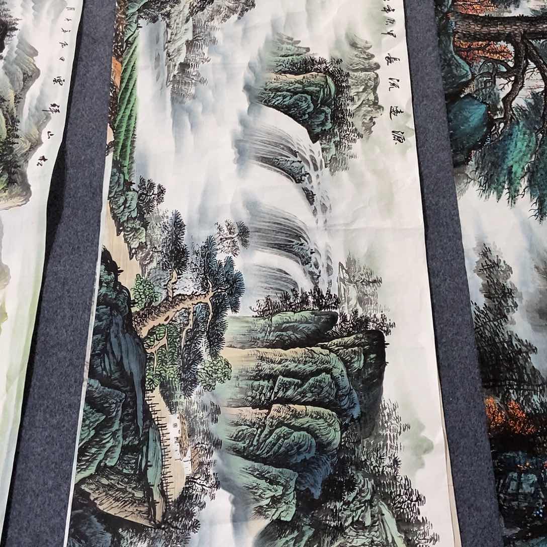 国画小六尺山水一副