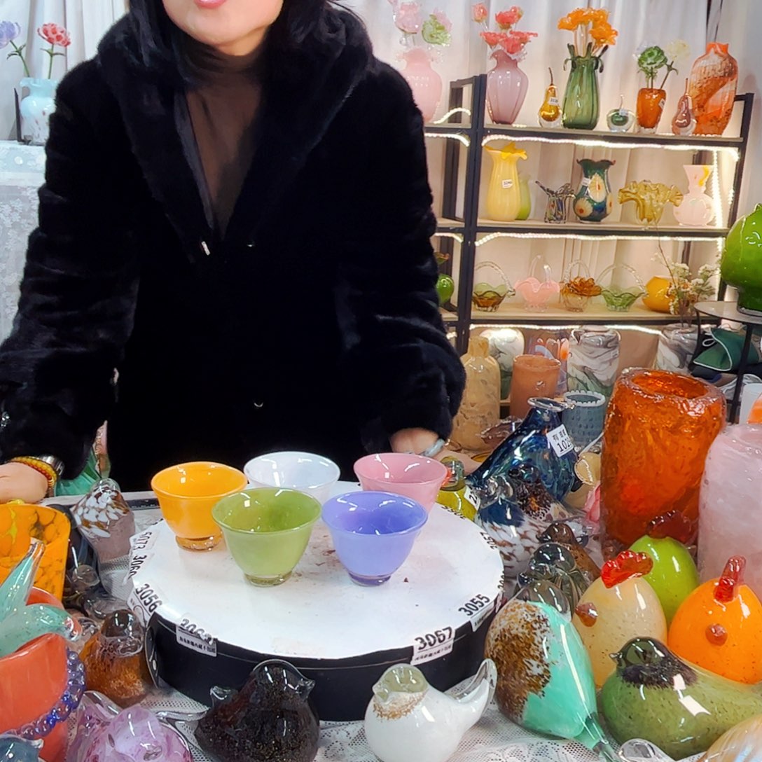5个碗家悦美居琉璃摆件