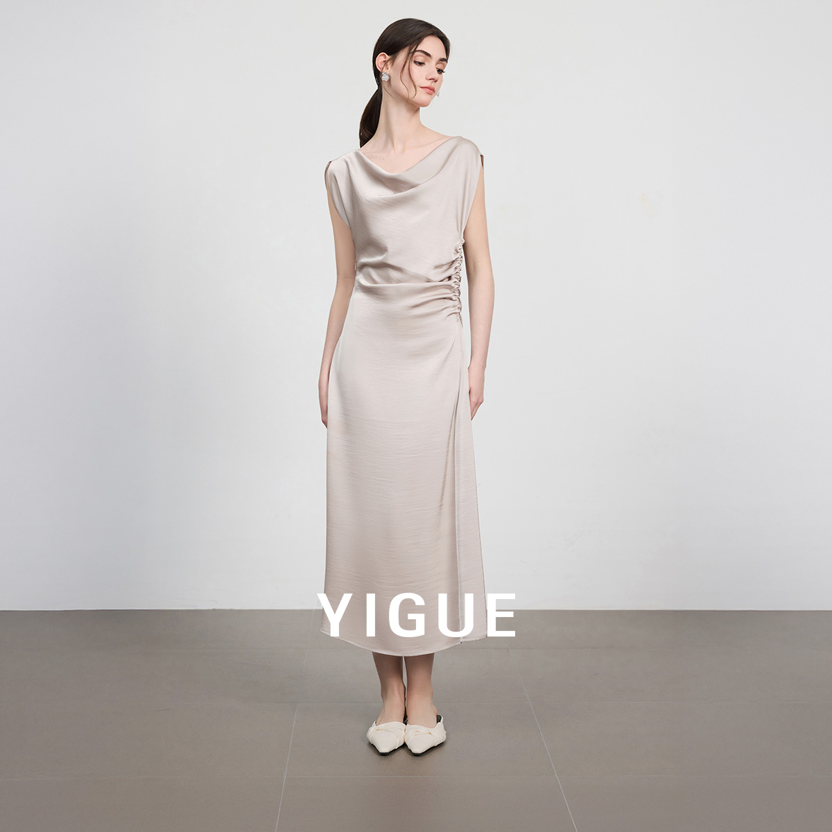 【小美专属】亦谷设计感无袖连衣裙2025夏季新款气质裙子G5SAL030