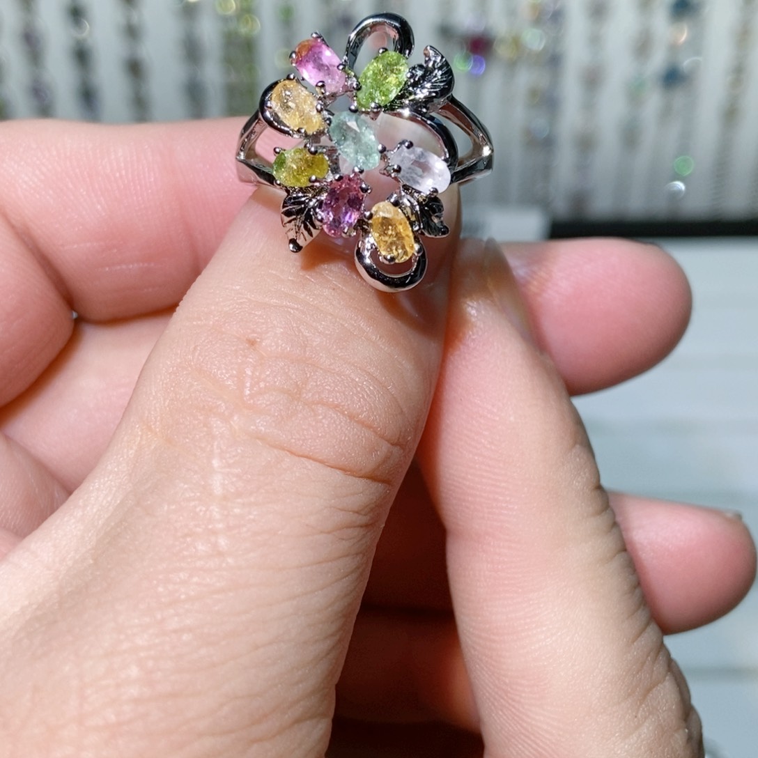 紫晶珠宝半成品银S925镶嵌