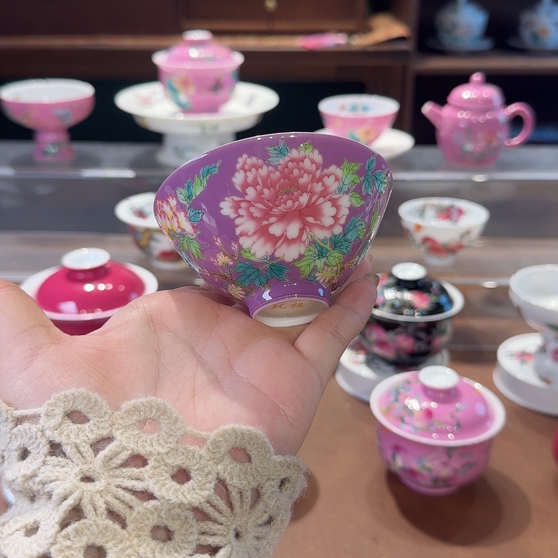 珐琅彩主人杯茶具茶具