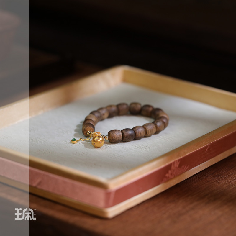 阳朵|沉香*手串*18K镶嵌QXC24111914多样性发其一