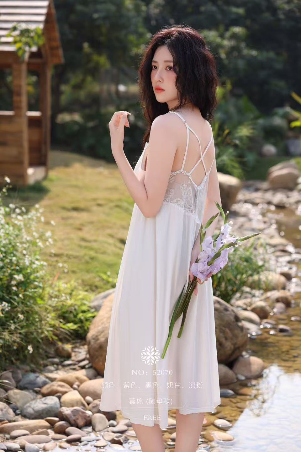 春夏新款莫棉睡裙