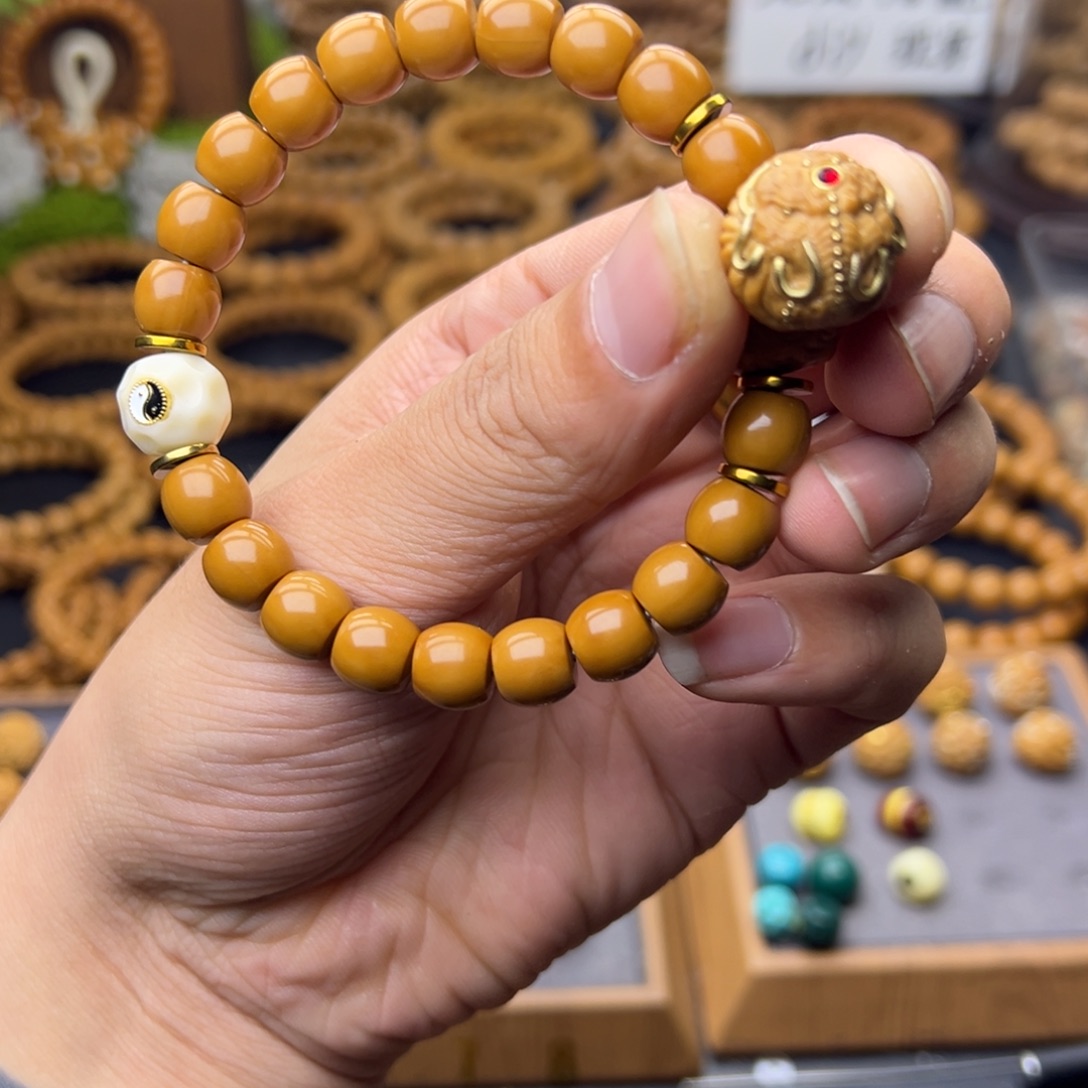 我***饭猴头核桃吊坠直切➕象神六角➕无相