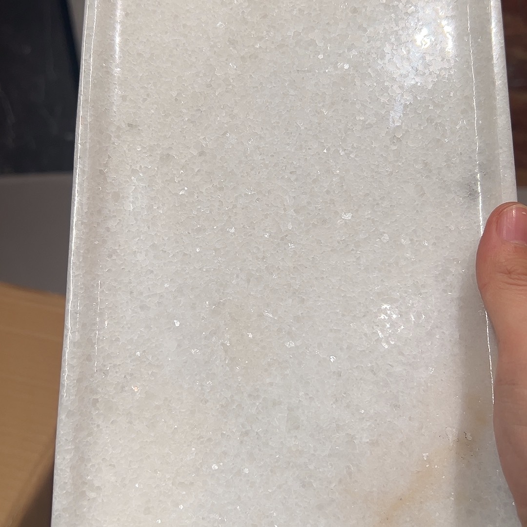 石材白水晶托盘特价不退换