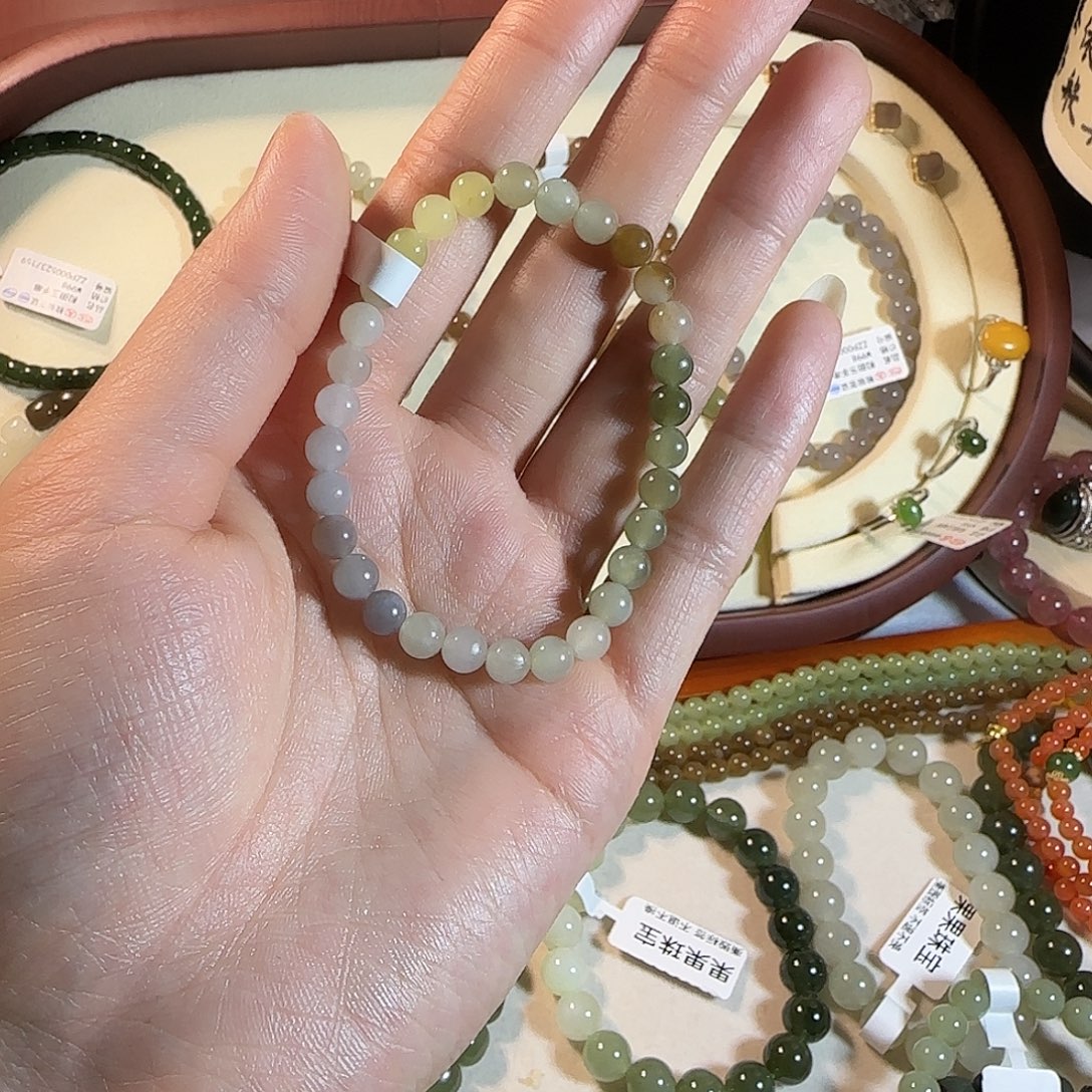 和田玉未镶嵌手链