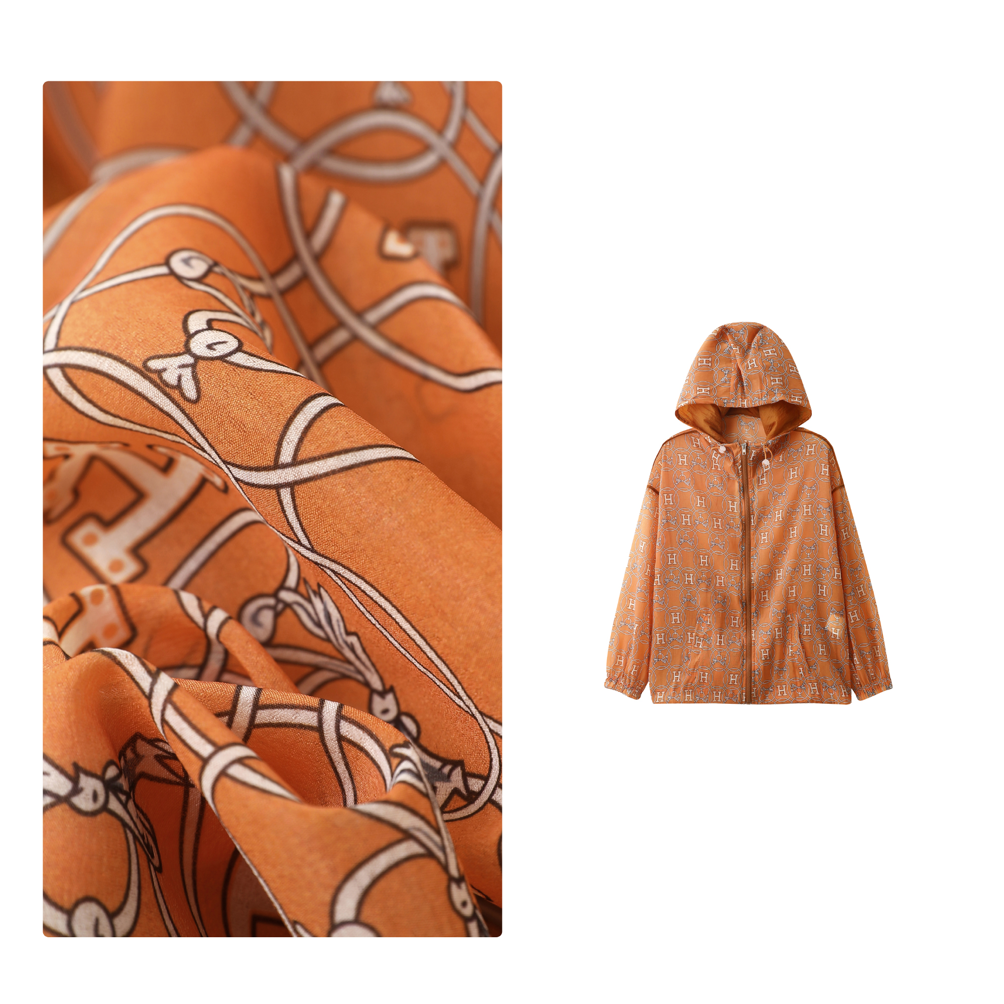 门店32&9！大橘防晒外套」夏季轻薄休闲连帽速干外套上衣女C22552