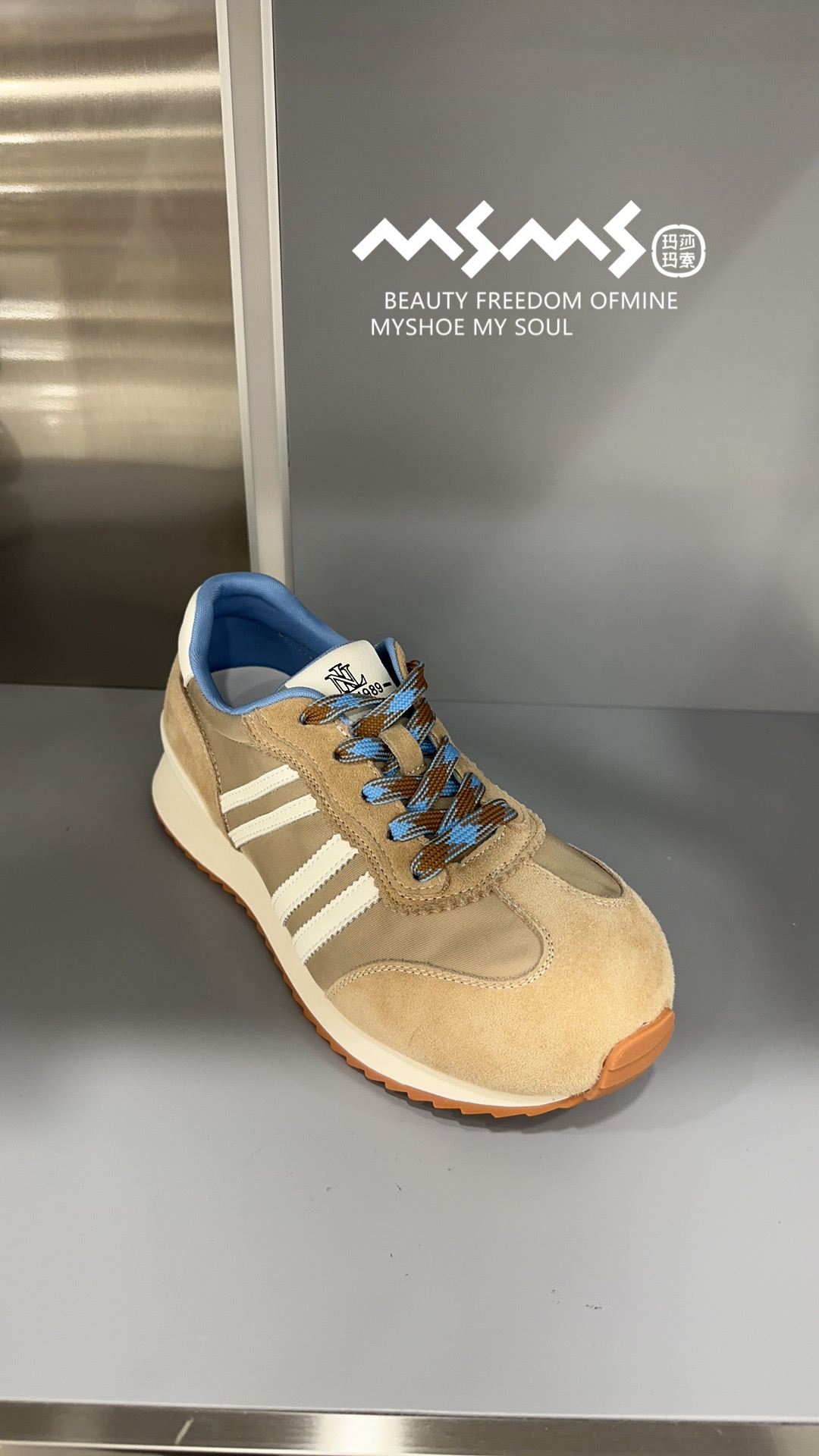 春季圆头漆皮厚底系带时尚休闲鞋透气单鞋运动鞋潮流低帮