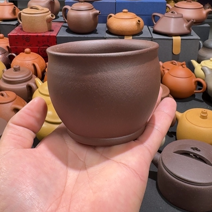茶壶紫砂紫泥主人杯200cc