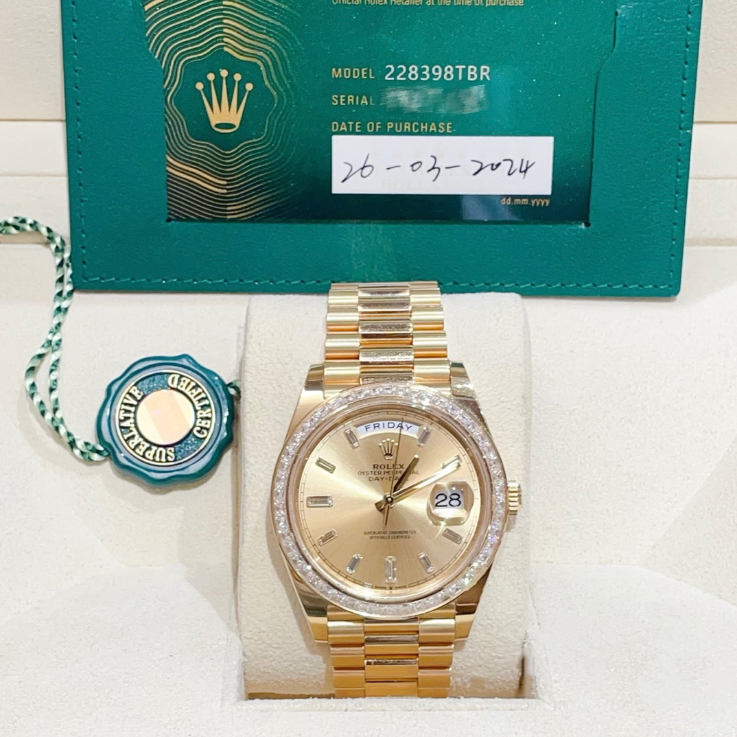95新 Rolex/劳力士 24年DD228395-002黄冰糖T钻圈 顶配毕业款