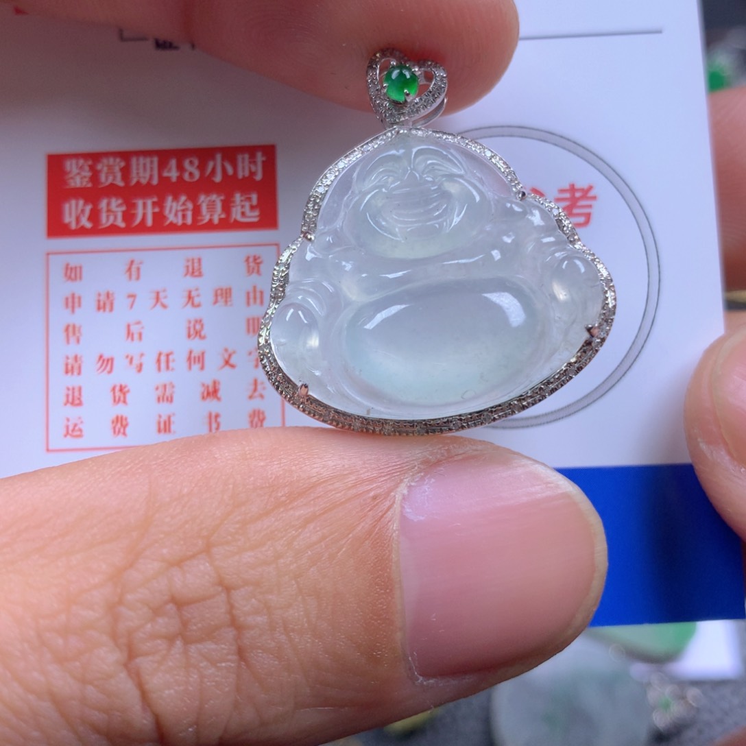 【闪购商品】翡翠颈饰18K金镶嵌翡翠