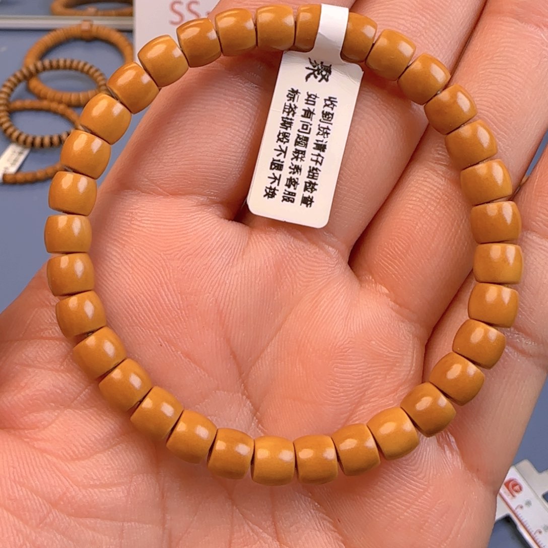 橄榄核手串核尖直切尺寸6.8ss