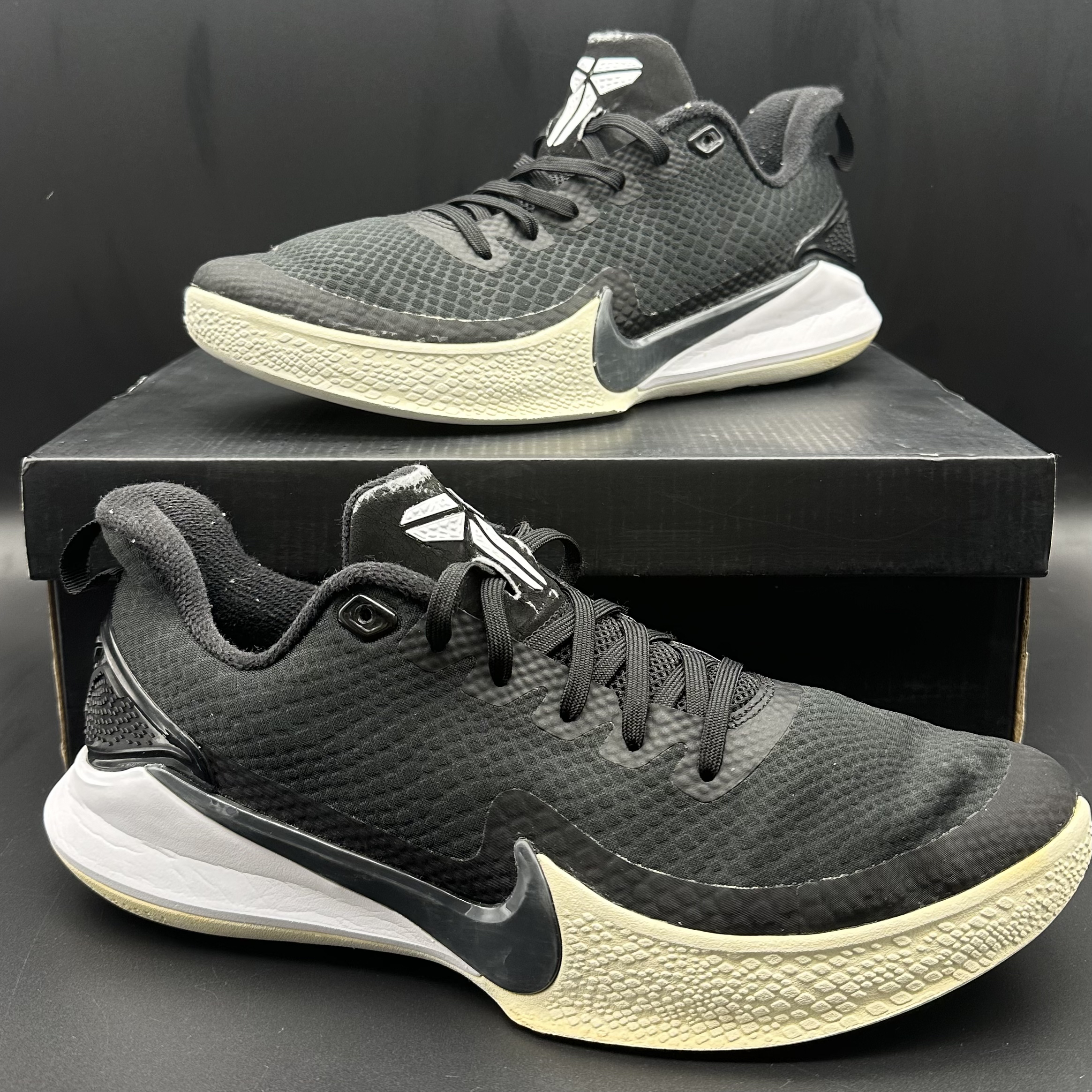 （44码）Nike 科比支线 篮球鞋/黑/二手正品 配盒/AO4434-001