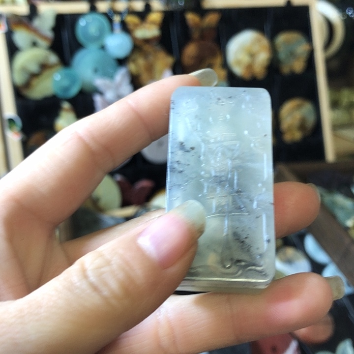 岫玉未镶嵌岫玉挂件