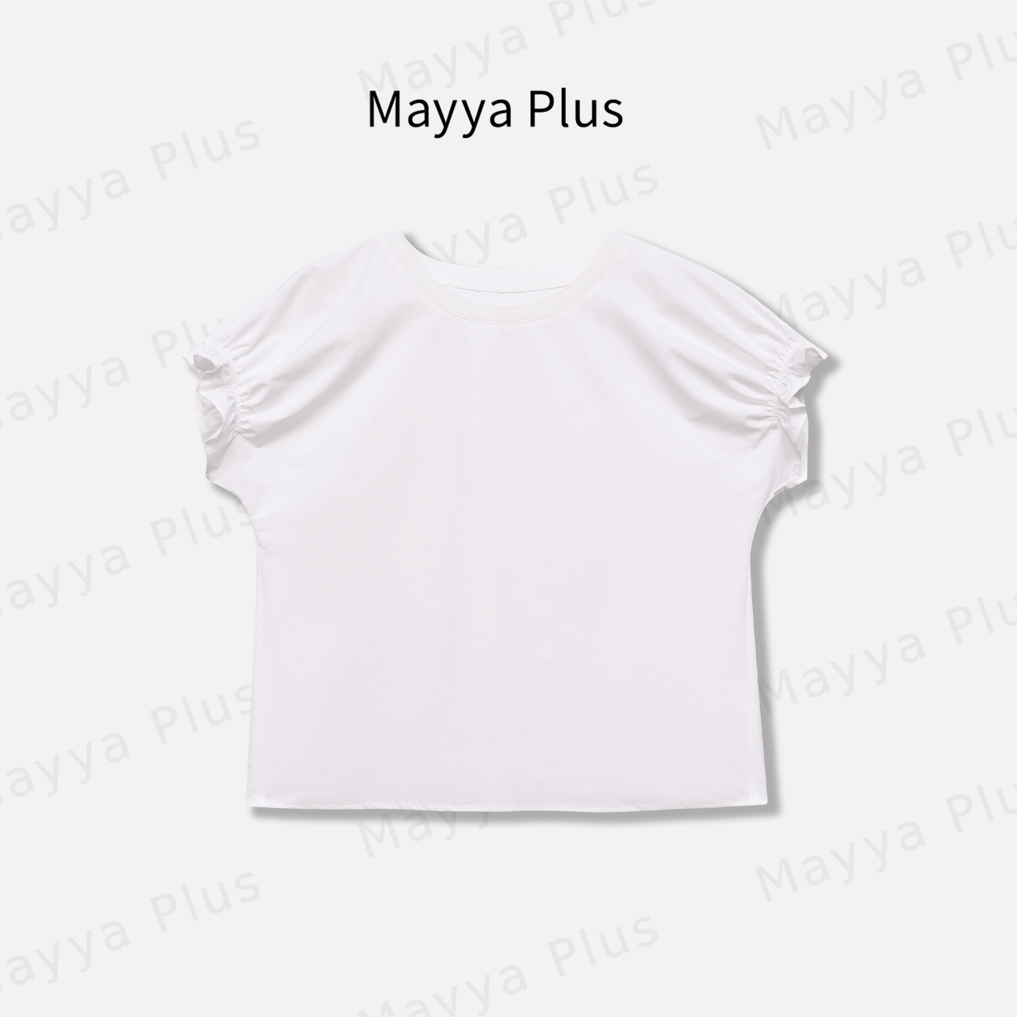 【忘忧衫】Mayya Plus麦芽定制泡泡袖短袖T恤小众女装上衣32528616