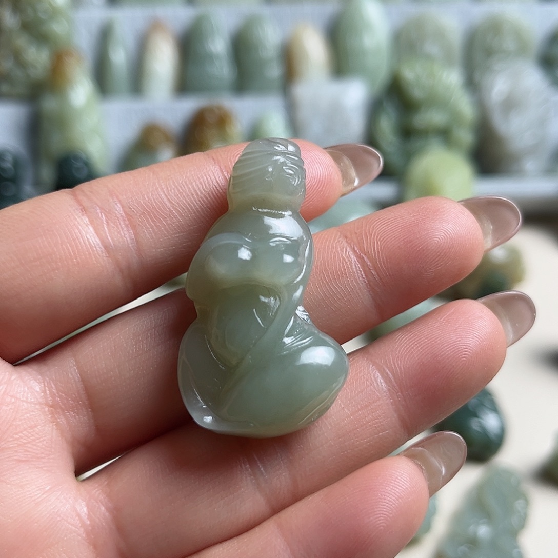 和田玉未镶嵌挂件